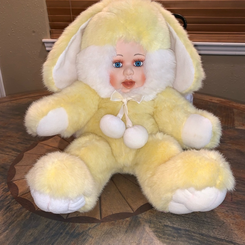 Vtg 90s Bunny Baby doll